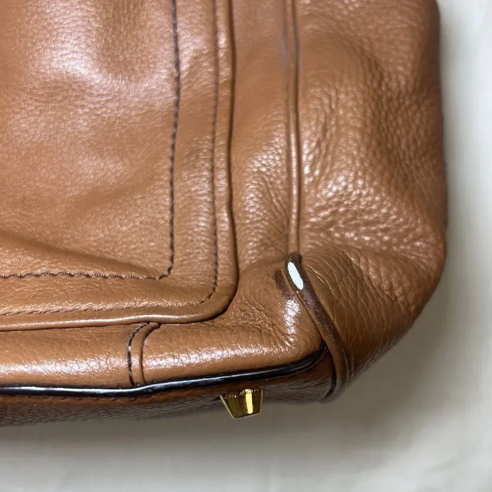 Marc Jacobs Tan Leather Satchel Shoulder Bag - Picture 12 of 16